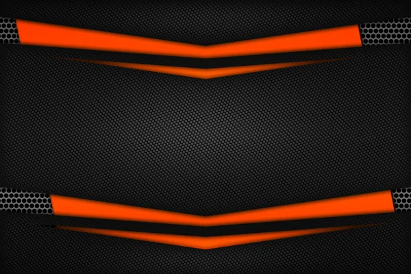 Narancs és fekete szénszál. két hang fém háttér és tex — Stock Fotó