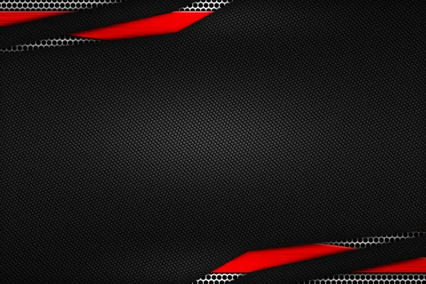 Red and black carbon fiber. two tone metal background and textur — Stock Photo, Image