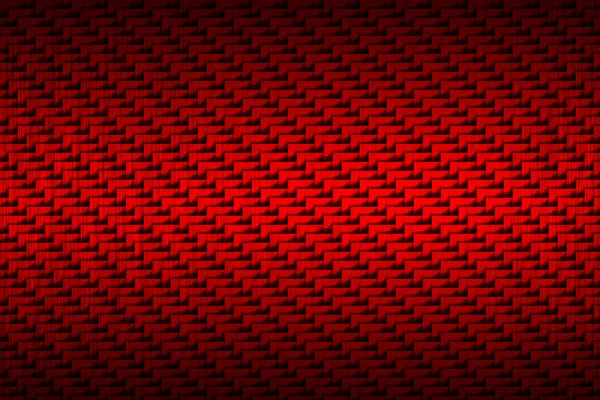 Red carbon fiber plate. dark metal background and texture. — Stock Photo, Image