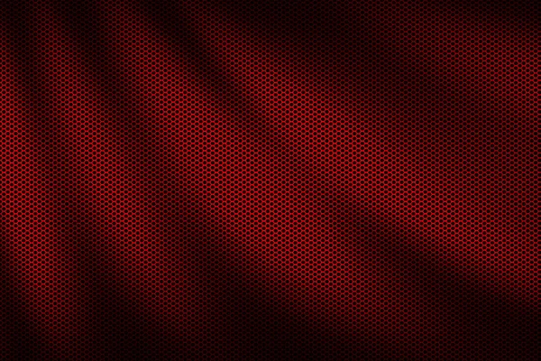 Malla metálica de onda roja. fondo de metal y textura . — Foto de Stock