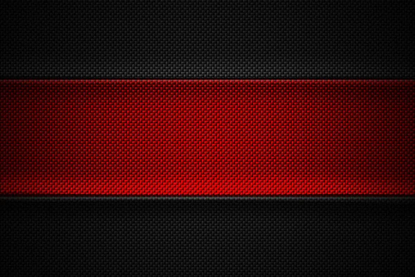 Red and black carbon fiber. two tone metal background and textur — Stock Photo, Image