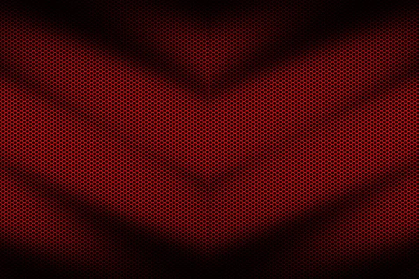 Röd våg metalliskt nät. metall bakgrund och textur. — Stockfoto