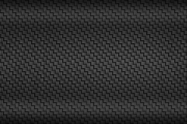 siyah karbon fiber plaka. koyu metal arkaplan ve doku. 