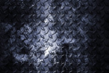 eski ve pas elmas plaka. metal arka plan ve doku.