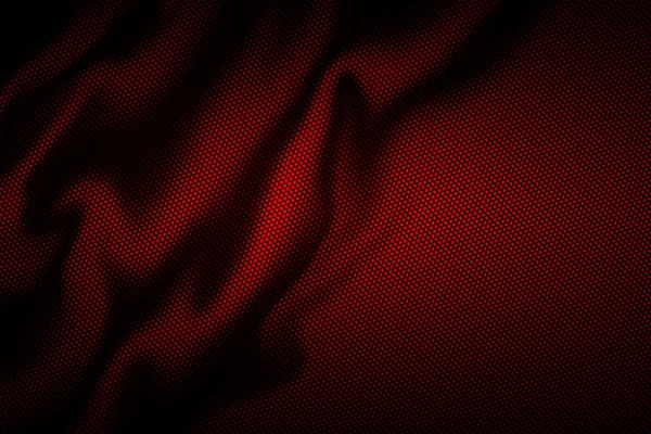 Fibra de carbono de onda roja. fondo de metal y textura . —  Fotos de Stock