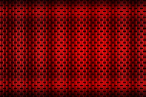 红色碳纤维板。 深色金属背景和纹理. — 图库照片