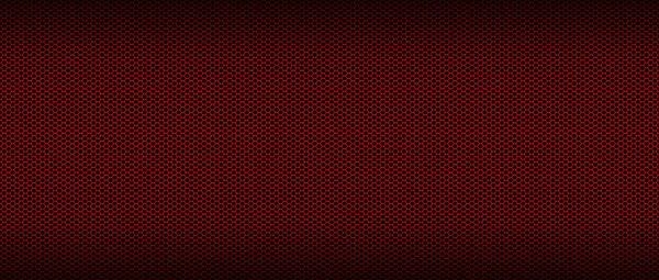 Roter und schwarzer Mesh-Metallhintergrund und Textur. Stockfoto