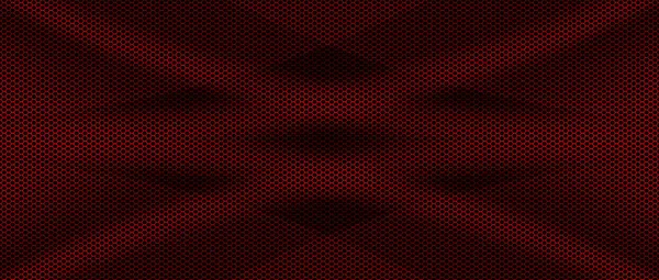 Roter Und Schwarzer Mesh Metallhintergrund Und Struktur Illustration Banner Für — Stockfoto