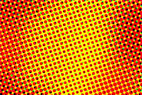 Mavi, kırmızı ve sarı yarım ton desenli. Renkli yarım ton arkaplan ve doku. resimleme. 