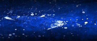 Mavi ve siyah çizik metal arka plan ve doku. Çizim. aşırı geniş ekran oranı.