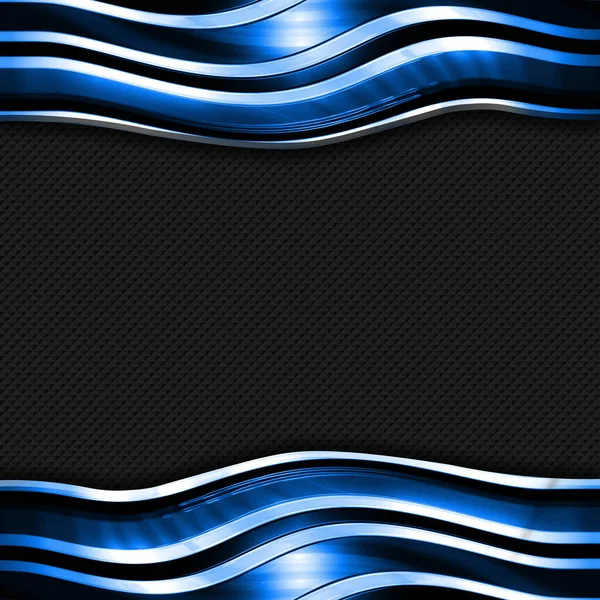 blue and black shiny metal background and mesh texture. metal background and texture. 3d illustration design. luxury and shiny for game and futuristic template. square ratio.