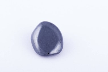 Makro taş maden hematit beyaz arka plan