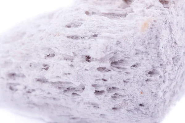Macro mineral stone pumice stone on white background — Stock Photo, Image