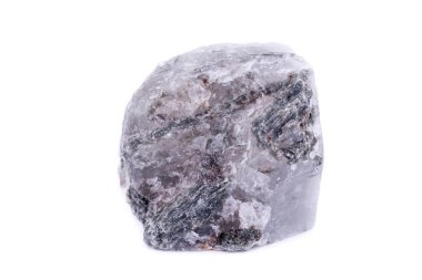 Makro mineral taş apatit beyaz arka plan üzerinde