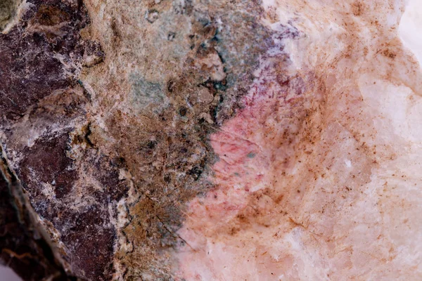 Pedra macromineral Calcedônia sobre um fundo branco — Fotografia de Stock
