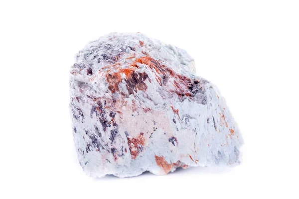 Macro pierre minérale Cuivre sur fond blanc — Photo