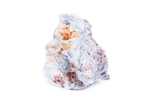 Macro pierre minérale Cuivre sur fond blanc — Photo