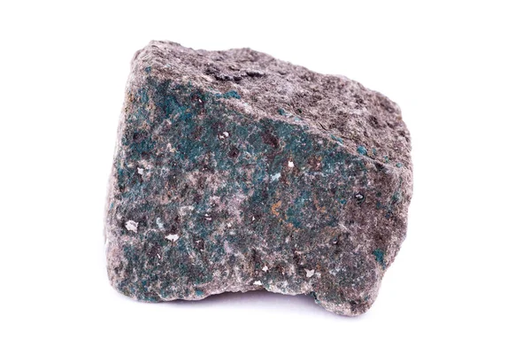 Beyaz bir arka plan üzerinde makro mineral taş Barit — Stok fotoğraf