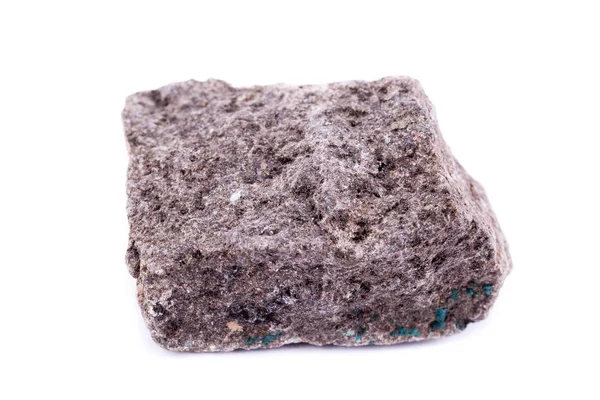 宏在白色背景上的重晶石矿物石头 — 图库照片