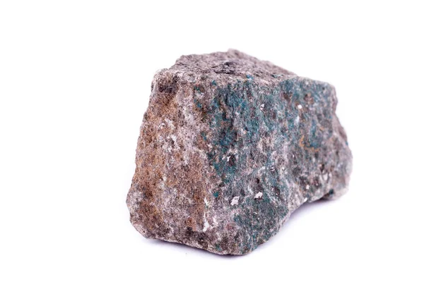 Pedra mineral macro Barita sobre um fundo branco — Fotografia de Stock