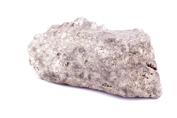 Makro mineral sten Pyrite guld på vit bakgrund — Stockfoto