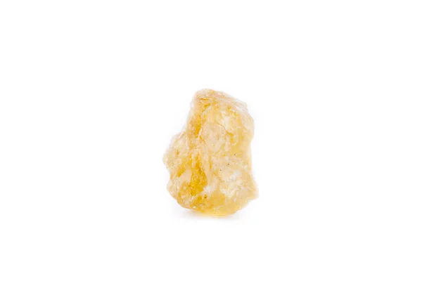 Macro minerale pietra Granat (grossolare) giallo verde su sfondo bianco — Foto Stock