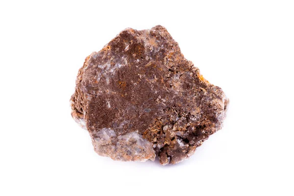 Макро мінеральний камінь вальфеніт на білому тлі — стокове фото