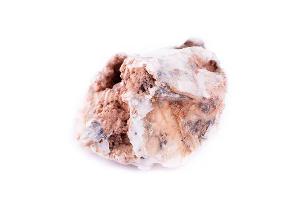 Cerussite de piedra mineral macro sobre un fondo blanco —  Fotos de Stock