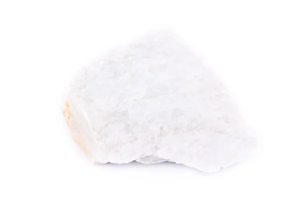 Piedra macro mineral talco sobre un fondo blanco — Foto de Stock