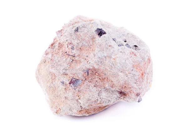 Makro sten mineral magnetit på vit bakgrund — Stockfoto