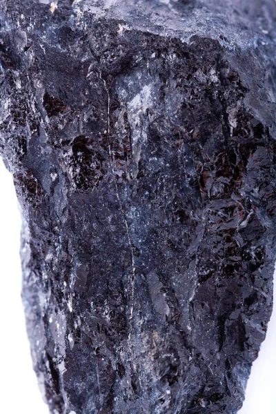 Макро-мінеральний кам'яний шельф на білому тлі — стокове фото