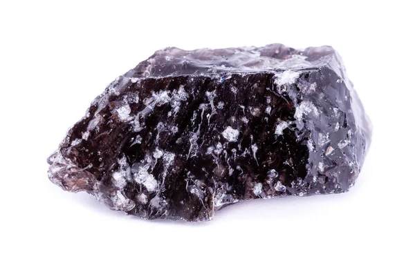 Макро мінеральний обсесидський камінь на білому тлі — стокове фото