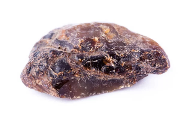 Makro mineral taş üzerinde beyaz bir arka plan septarian — Stok fotoğraf