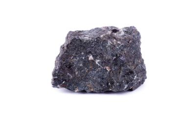 Makro mineral taş apophyllite beyaz bir arka plan üzerinde