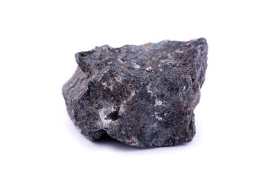 Makro mineral taş apophyllite beyaz bir arka plan üzerinde