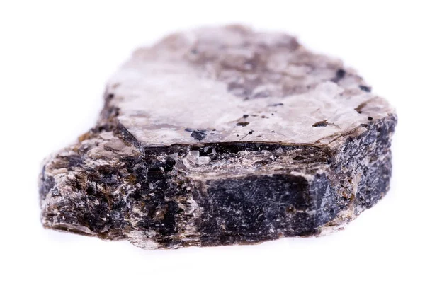 Makro mineral sten heulandite på en vit bakgrund — Stockfoto