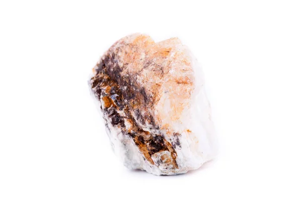 Makro mineral sten petalite på en vit bakgrund — Stockfoto