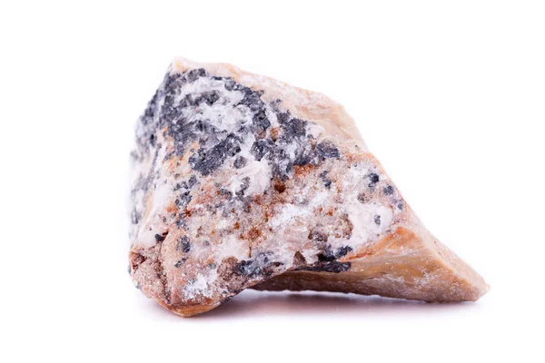 Stone macro mineral chromium on a white background — Stock Photo, Image