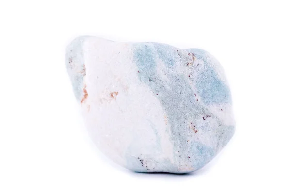 Μακροεντολή μέταλλα aniolite (Aniol) πέτρα σε λευκό φόντο — Φωτογραφία Αρχείου