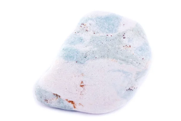 Macro minerali aniolite (Aniol) pietra su sfondo bianco — Foto Stock