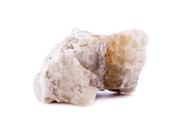 Makró ásványok jezsuiták kő egy fehér háttér — Stock Fotó