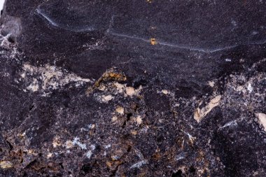 stone macro mineral ilmenite on a white background clipart