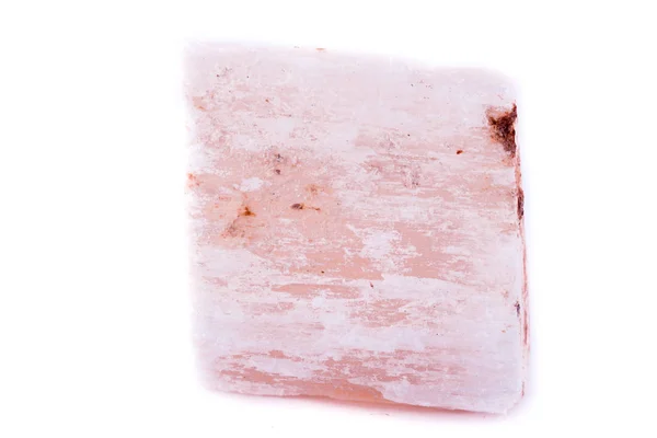 Beyaz arka plan üzerinde taş makro kırmızı mineral sıva — Stok fotoğraf