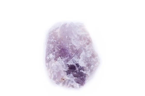 Fluorite di pietra macro su sfondo bianco — Foto Stock