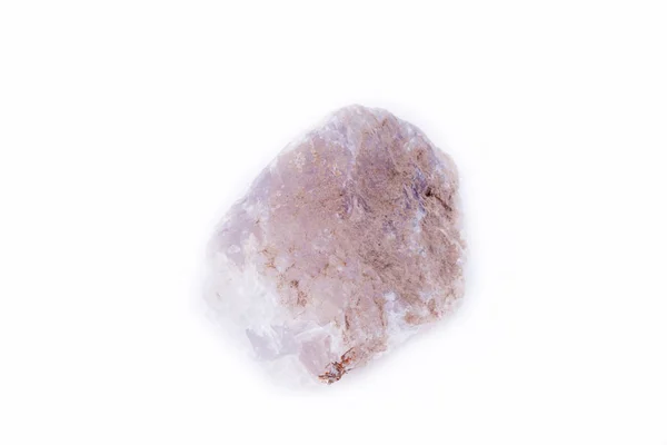 Macro piedra fluorita sobre un fondo blanco —  Fotos de Stock