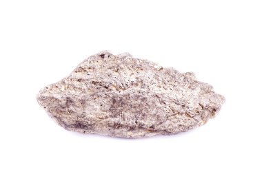 Makro mineral taş pirit altın beyaz arka plan üzerinde