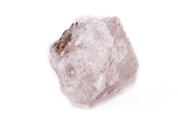 白い背景にマクロ煙水晶 (rauchtopaz) — ストック写真