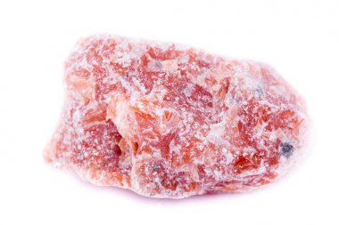 macro of orange and red calcite mineral stone clipart