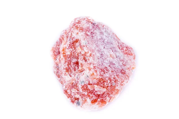 Macro de piedra mineral de calcita naranja y roja — Foto de Stock