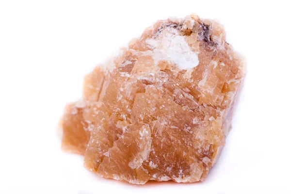 Макро жовтий кальцит мінеральний камінь — стокове фото